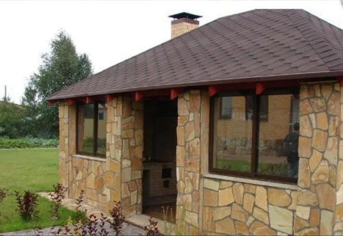 Плитняк златолит жёлтый золотистый для фасада 1,5-3см купить в Серпухову