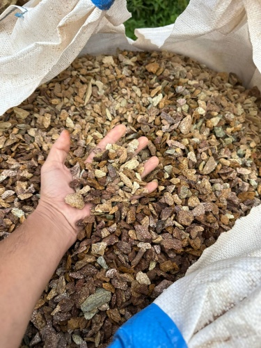 Златолит персиковый декоративная каменная крошка купить в Серпухову