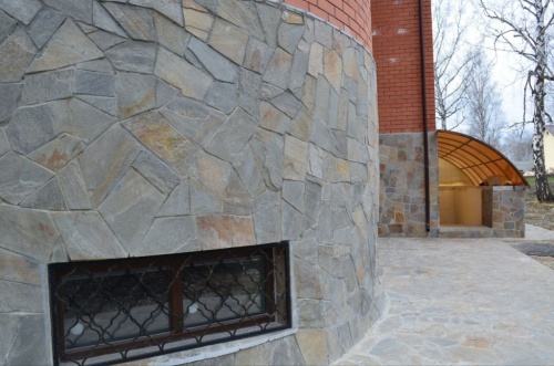 Плитняк златолит Уральский  для фасада купить в Серпухову